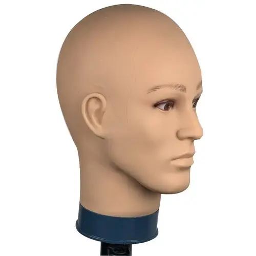 模特头假人头头模型光头模假发帽子围巾展示商场道具支架架子头模