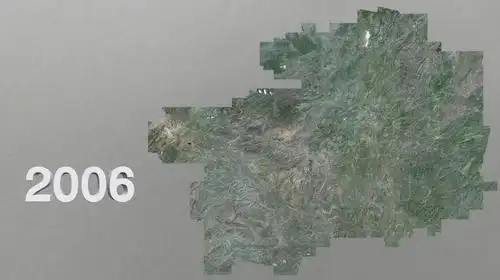 这幅图是2020年的贵州省卫星遥感地图.