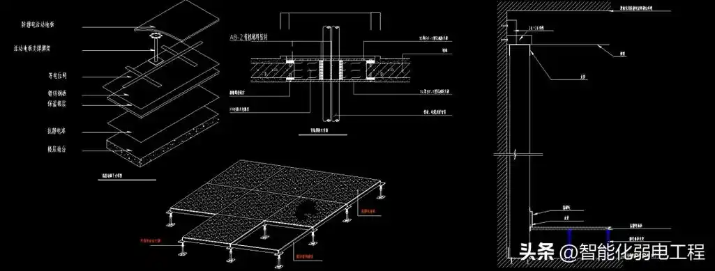 常用的一些智能化弱电工程系统大样图通用型cad图纸素材
