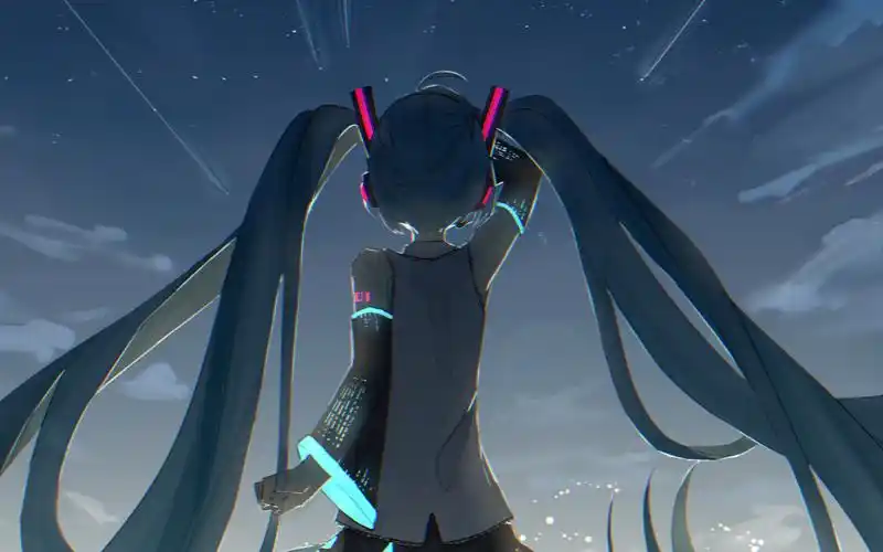 初音女神的壁纸来咯(也阔以当头像)