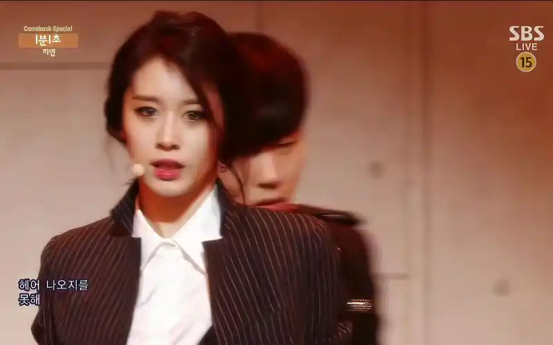 【4k修复】t-ara 朴智妍 - 一分一秒 140525 sbs 人氣歌