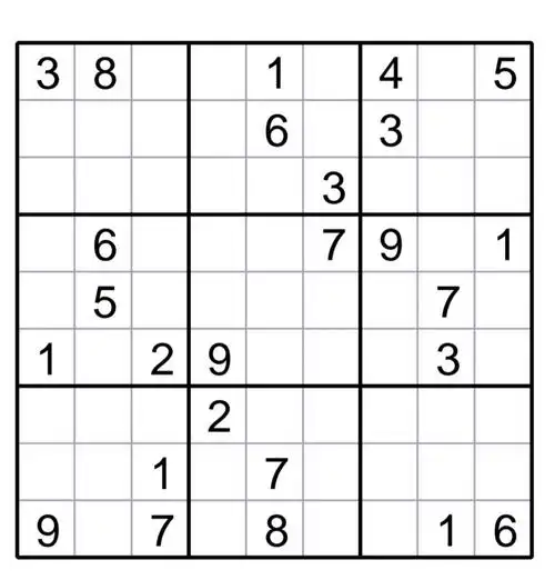 九宫格数独每日一练