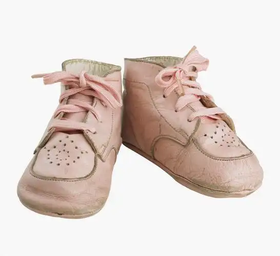 无人,横图,室内,特写,白天,白色背景,正面,静物,鞋子,一双,粉色,婴儿