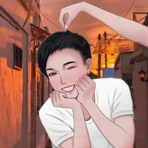 手绘头像情侣头像