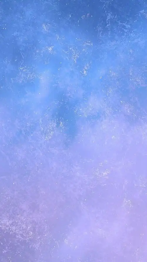 蓝色渐变色简笔画