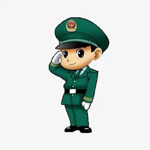 国庆节穿着蓝色迷彩服的军人敬礼免抠png素材