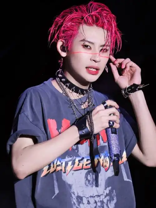 小鬼王琳凯粉黑发色