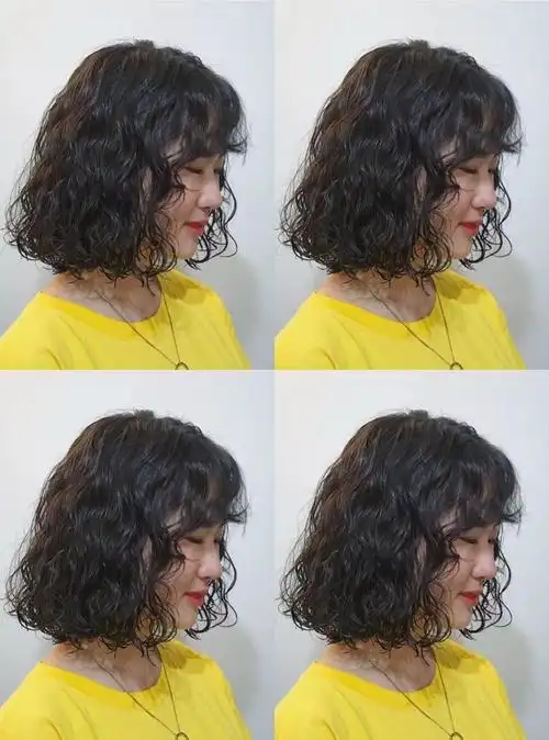 发型欣赏短发蛋蛋卷烫发