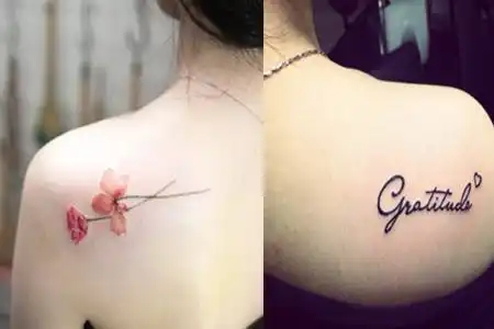 女生肩膀纹身图案大全小清新(3/4)-纹身图片网