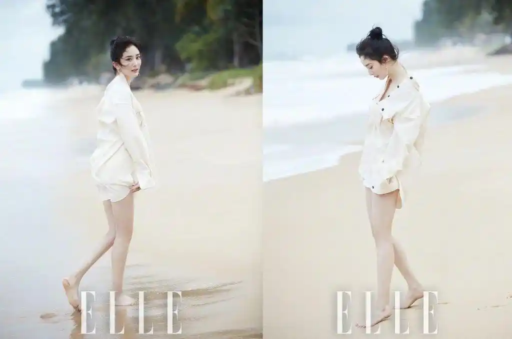 杨幂壁纸:幂幂身材比例太绝了,晒出的大长白腿美爆了