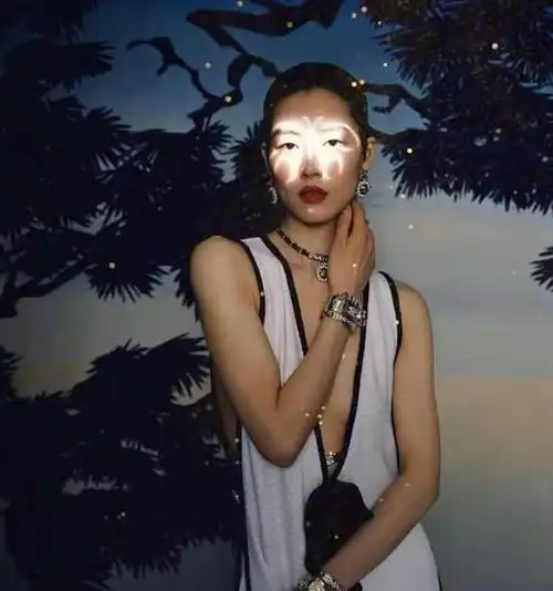 刘雯真是国模骄傲霸气登上美版芭莎裙子开叉到肚脐身材好性感