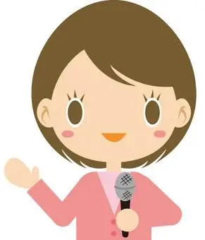 免费矢量剪贴画播音员 |illustac