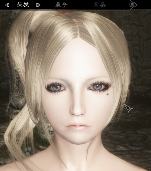 上古卷轴5这个脸怎么捏
