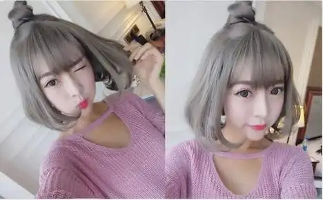 2022最新短发波波头扎发发型