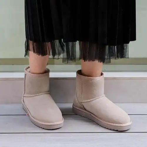 2019冬季新款基础爆款雪地靴加厚加绒保暖不捂脚雪地靴