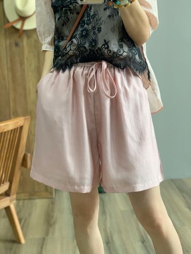 复古高腰显瘦白色工装棉麻短裤女士夏季薄款宽松阔腿裤五分亚麻裤