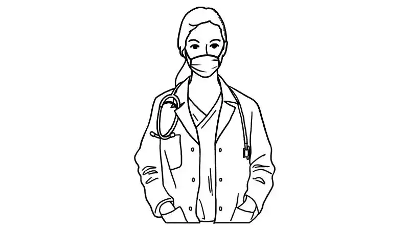 医生怎么画简笔画女医生简笔画