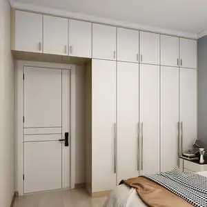 衣柜家用卧室推拉门滑移门衣柜现代简约实木生态板衣柜5人付款2485