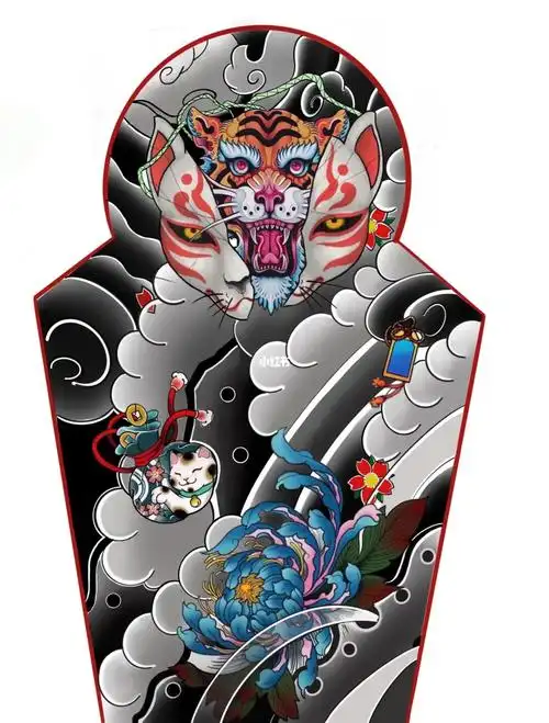 惠东纹身  #老传统花臂  #花臂纹身  #日式老传统纹身