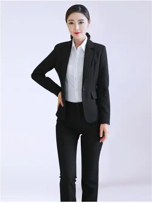 2017秋季新款正装裤女式西装裤直筒修身显瘦ol西裤女装长裤职业装