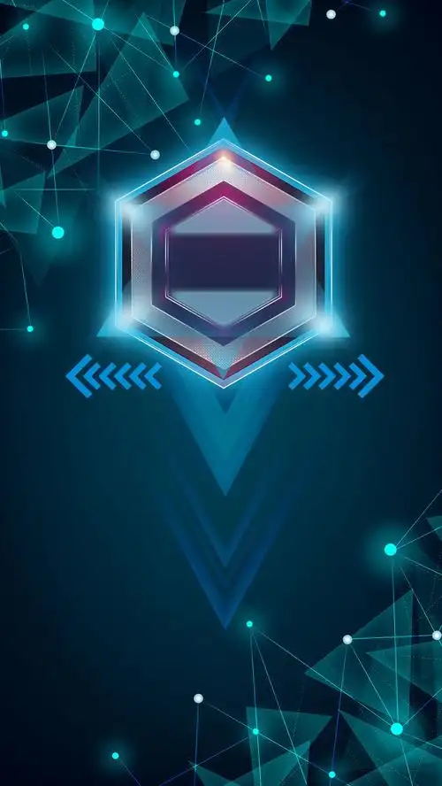 科技感蓝色炫光科技h5背景素材- html素材网