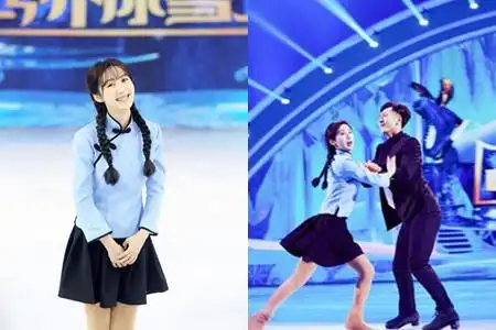 跨界冰雪王李菲儿冰上翩翩起舞演绎纯美的初恋故事