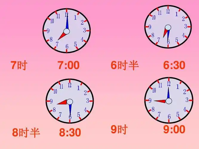 认识整时和几时半