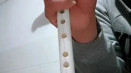 自己用ppr管做的笛子不会吹