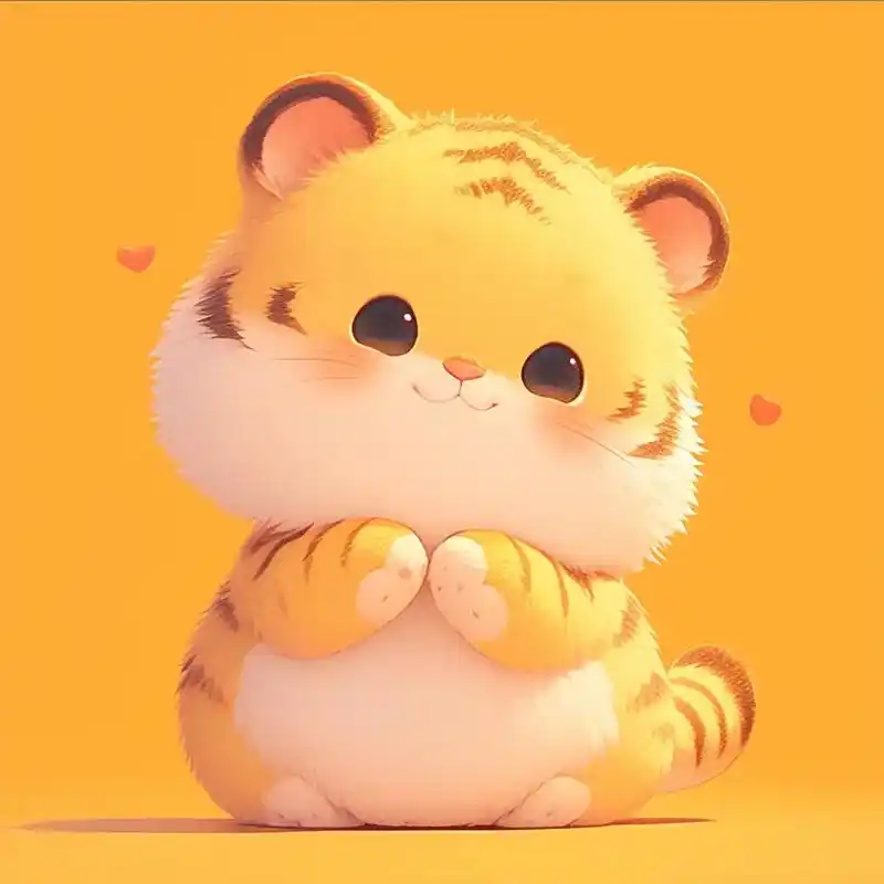 呆萌可爱的小老虎头像#呆萌呆萌 #超萌 #卡通头像 #可爱  - 抖音