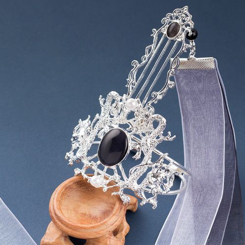 古风头饰情侣马尾高马尾发箍汉服男士束发宋制明发饰