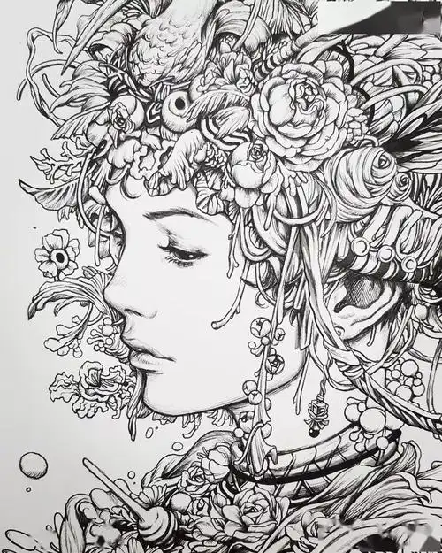 大佬带你玩转针管笔插画百看不厌美的过分