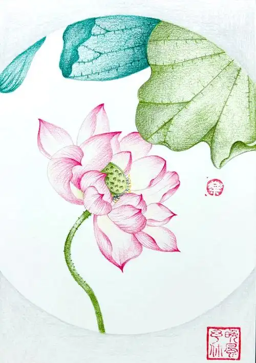 94古风花卉简笔画教程96