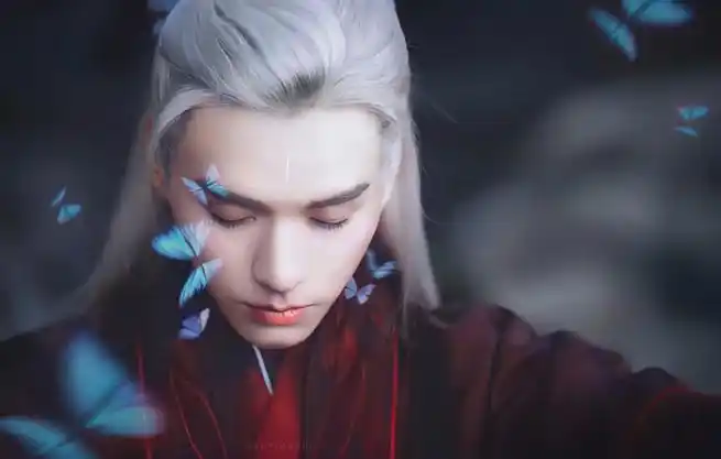 龚俊温客行#96#山河令壁纸#我美炸天的白发温温不可以没有壁纸