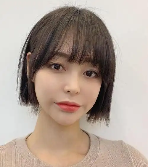 2022最火短发减龄发型显嫩神器韩式空气刘海