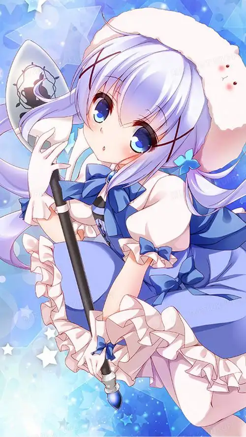 拿铲子的可爱少女海报背景动漫png图片素材下载_海报png_熊猫办公