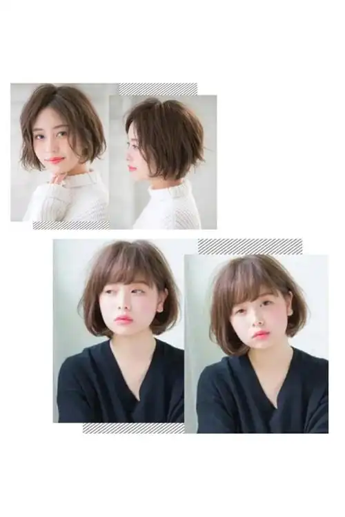 适合短圆脸的短发发型