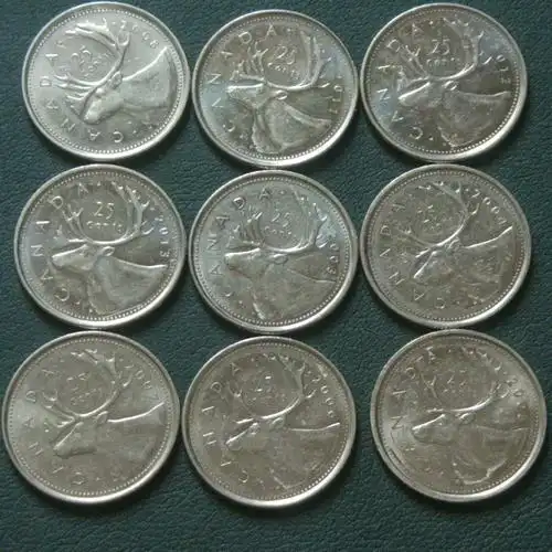 0元起拍,加拿大高值25分硬币