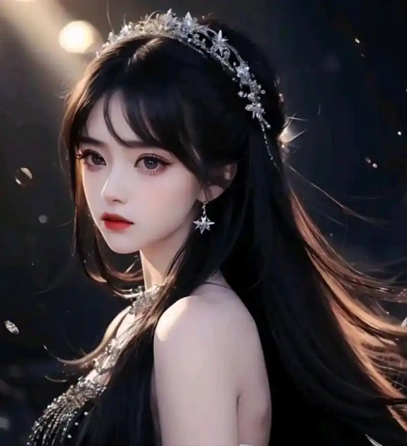 高冷暗色系女生头像