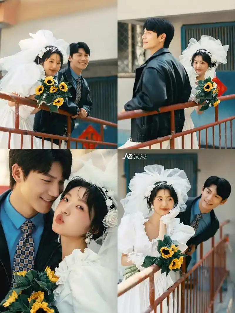 复古而清新 像一部复古港风电影般令人着迷 #情侣写真 #河北婚纱照