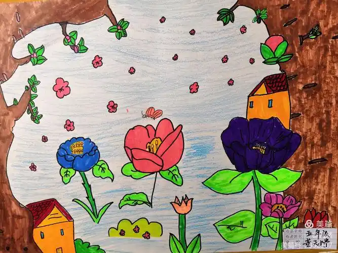 2019七砂小学"六一"五年级学生美术作品