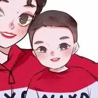 卡通母子头像卡通版母亲和儿子头像两张