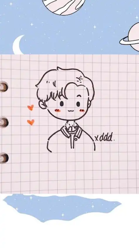 邓伦简笔画q版教程