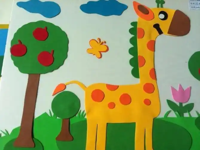 动物剪纸拼贴画图片大全