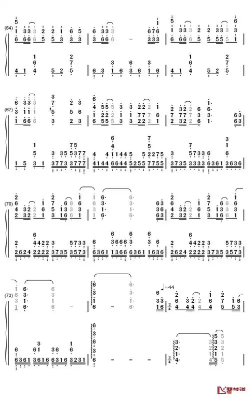 请笃信一个梦钢琴简谱-数字双手-周深简谱 - 曲谱歌词网