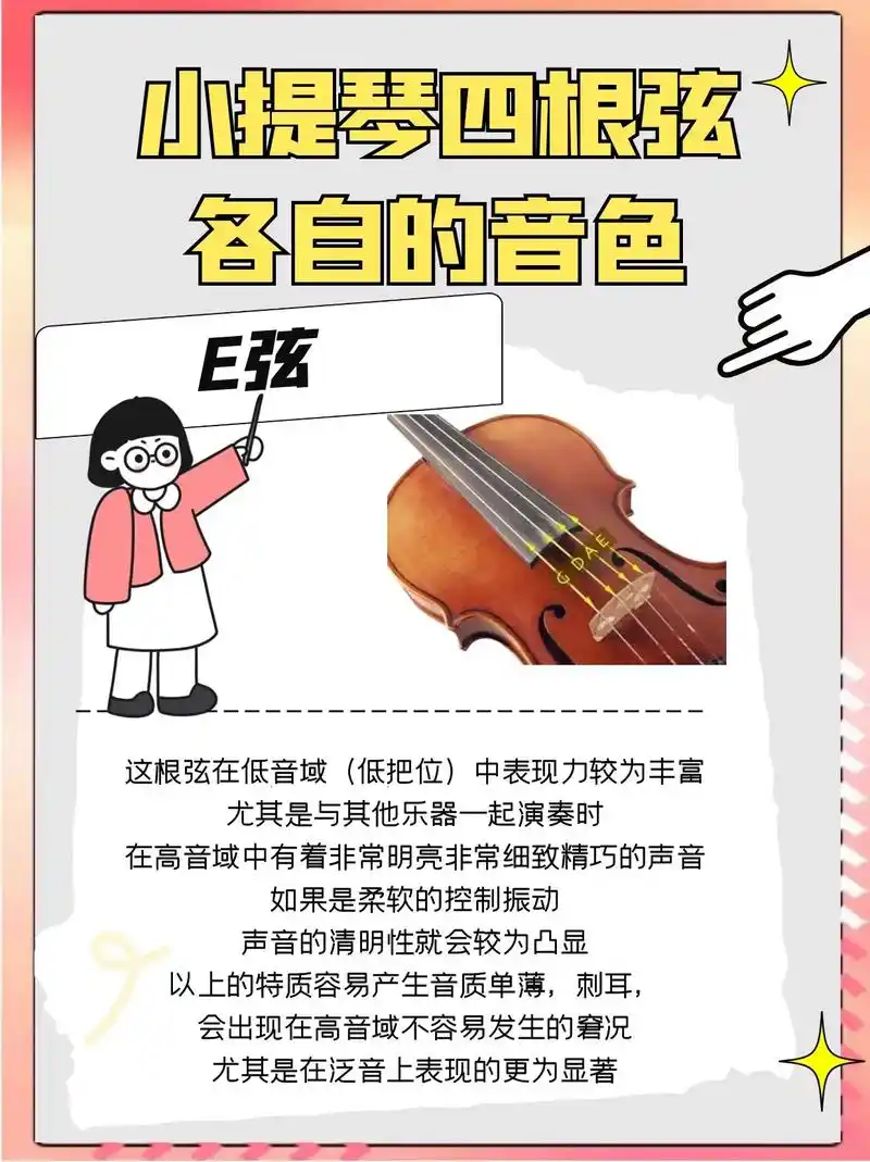 【小提琴】小提琴四根弦各自的音色#小提琴 - 抖音