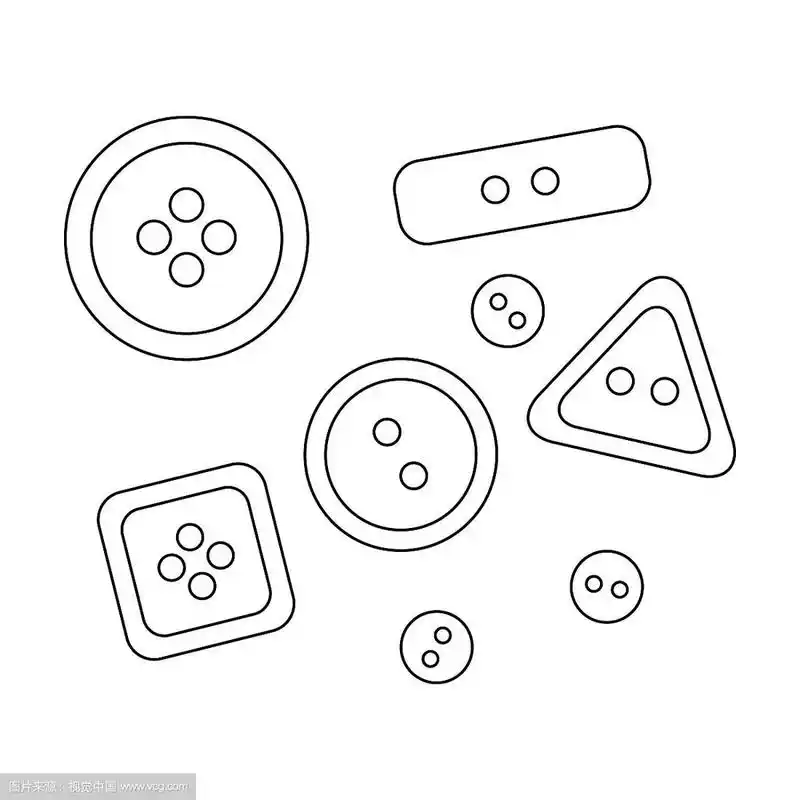 纽扣缝衣服或裁缝工具包