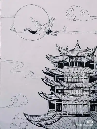 情侣建筑动漫古风