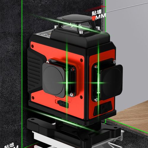 木工瓦工专用铁邦12线水平仪红外线绿光超亮细线砌墙神器十二线