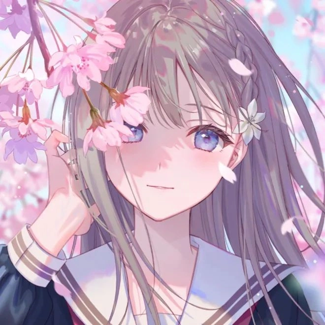 唯美动漫女生头像|人生可以受一点风浪