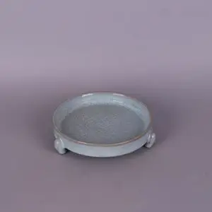 006人付款天猫赋比兴笔洗 景德镇大号汝窑天青釉笔洗 三足笔洗缸 书法